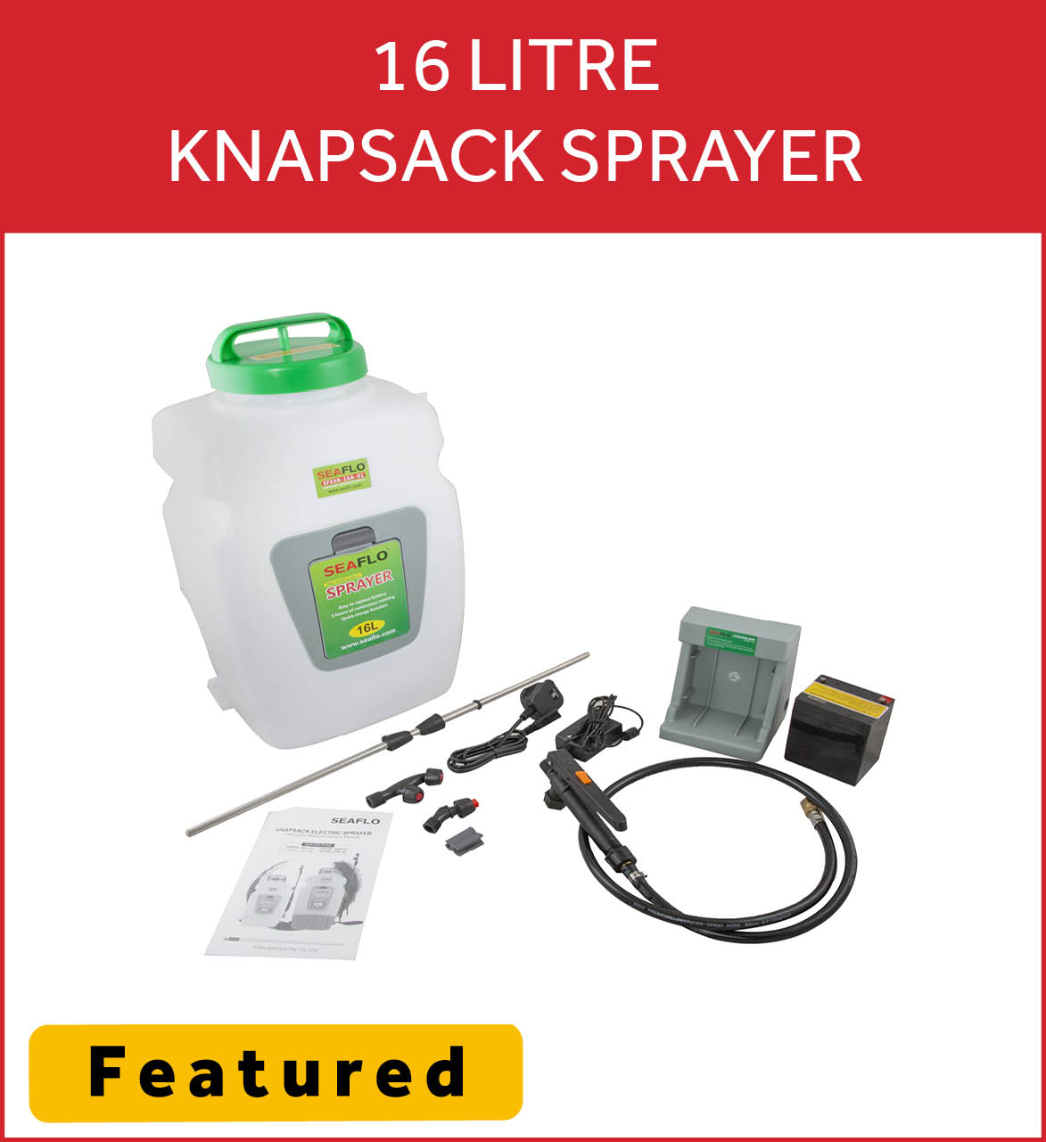 12V 16 Litre Knapsack Sprayer